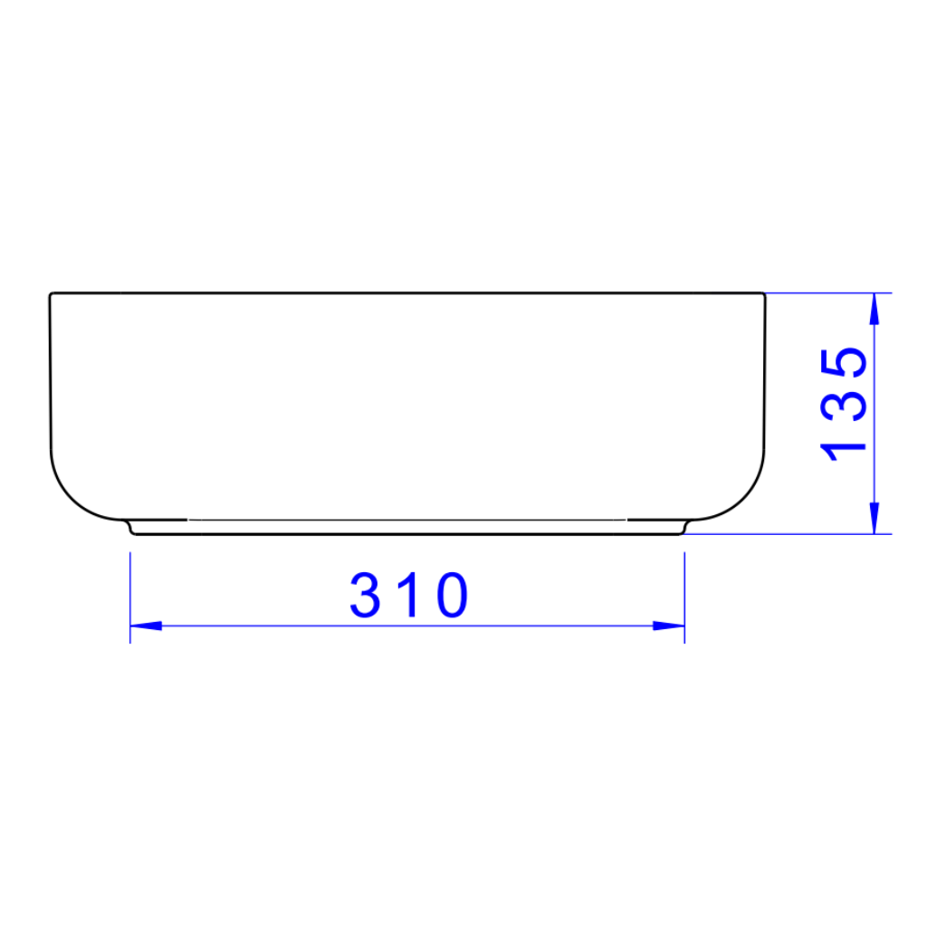 Cuba de Apoio com Válvula Oculta Quadrada 40cm Slim para Banheiro - Deca Branco Brilhante L.11040.vo - 6