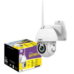 Câmera Sentinela Ptz 350° Graus Wi-Fi Interior/Exterior