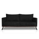 Ver imagem 6 de Sofá Living 2 Lugares com Pés de Ferro Almofadas Soltas 160cm Saiph Bouclê Preto