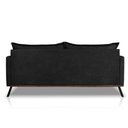 Ver imagem 4 de Sofá Living 2 Lugares com Pés de Ferro Almofadas Soltas 160cm Saiph Bouclê Preto