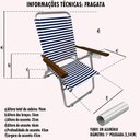 Ver imagem 7 de Cadeira Praia e Varanda Alumínio Fragata Zaka 120kg