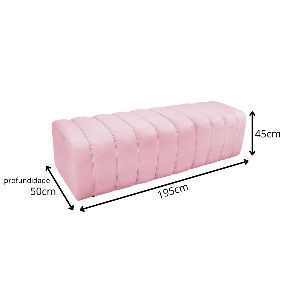 Calçadeira Escama 195 cm Rosa - 2