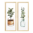 Ver imagem 4 de Kit 4 Quadros para Decoração Folhagem Plantas Cozinha Sala