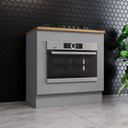Ver imagem 4 de Balcão Modulado 80cm para Forno de Embutir com Tampo Emily Henn