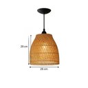 Ver imagem 2 de Lustre Pendente de Bambu - 29cm