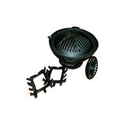 Fogareiro/churrasqueira Gengiskan Simples 3 Peças 31cm - 2