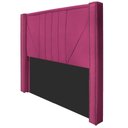 Ver imagem 4 de Cabeceira Solteiro 90 Cm Para Cama Box Suede Pink