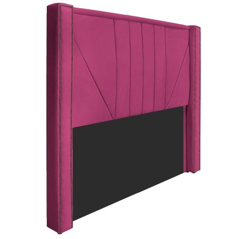 Cabeceira Solteiro 90 Cm Para Cama Box Suede Pink