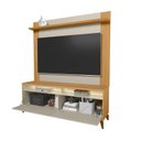 Ver imagem 5 de Rack com Painel para Tv 55 Polegadas 183cmx160cm com Led Pés em Madeira Maciça Dubai