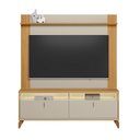 Ver imagem 3 de Rack com Painel para Tv 55 Polegadas 183cmx160cm com Led Pés em Madeira Maciça Dubai