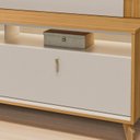 Ver imagem 6 de Rack com Painel para Tv 55 Polegadas 183cmx160cm com Led Pés em Madeira Maciça Dubai