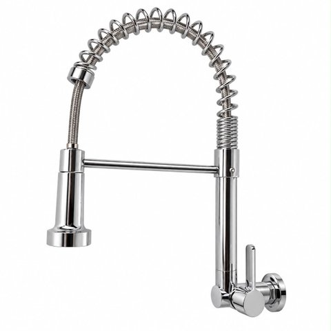 Torneira Gourmet Mali de Parede Aço Inox 304 Luxo Goldenx