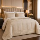 Ver imagem 1 de Kit Premium Queen Size Blair Coberdom Veludo Luxo:Caqui