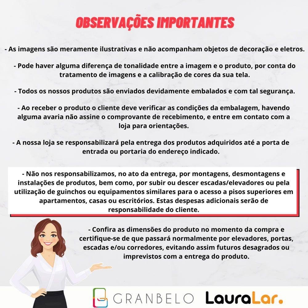 Sofá Sala de Estar Living 3 Lugares 200cm Presley Pés Madeira Couro Marrom Manchado G52 - Gran - 5