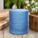 Ver imagem 3 de Vaso Decorativo em Vidro Rustico Azul 30x20,5cm