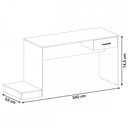 Ver imagem 4 de Quarto Gamer 2 Peças com 1 Mesa Gamer, 1 Estante Preto/Azul - Artely Móveis