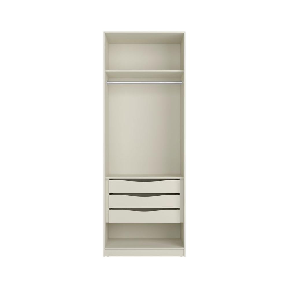 Guarda Roupa Modulável 87,5cm com 2 Portas 100% Mdf Cor:luna - 3