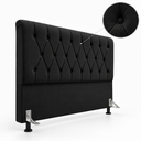 Ver imagem 3 de Cabeceira de Cama Box Casal 140 cm Mallu:Preto