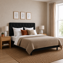 Ver imagem 5 de Cabeceira de Cama Box Casal 140 cm Mallu:Preto