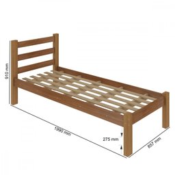 Cama de Solteiro para Colchão 78cm Guara Plus Arauna - 3