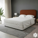Ver imagem 4 de Cabeceira de Cama Box Queen 160cm Orgânica Terra Cota - Veludo
