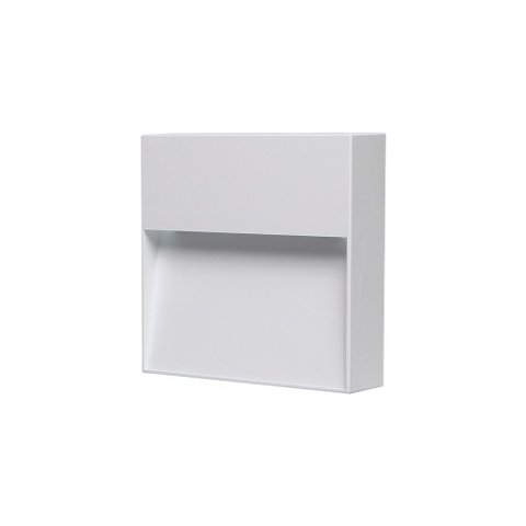 Balizador Taschibra Delta de Sobrepor Led 8w Bivolt Branco 3000k Luz Amarela 15060156