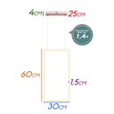 Ver imagem 3 de Pendente Bella Tec Branco 60x30x2cm 32w 3000k 1810lm GD015W