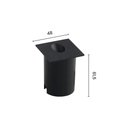 Ver imagem 2 de Balizador Astraled Australe Quadrado de Embutir Led 2w Bivolt Preto 3000k Luz Amarela Bl-6713