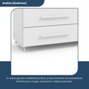 Ver imagem 4 de Cômoda Imperial 1 Porta 10 Gavetas Branco com Rodízio Batrol