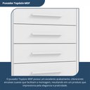 Ver imagem 7 de Cômoda Imperial 1 Porta 10 Gavetas Branco com Rodízio Batrol