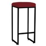 Kit 08 Banqueta Alta Lara Para Cozinha Bar Churrasqueira Ferro Bronze Vermelho - 3
