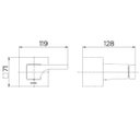 Ver imagem 2 de Acabamento Monocomando para Chuveiro e Ducha Higiênica Docol Epic 1/2"