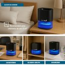 Ver imagem 5 de Desumidificador Antimofo Secar Ar Elétrico 2000ml Led Lâmpada Ambiente 7 Cores Preto Importway