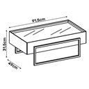 Ver imagem 3 de Mesa de Centro Pilar Off White - Dj Móveis