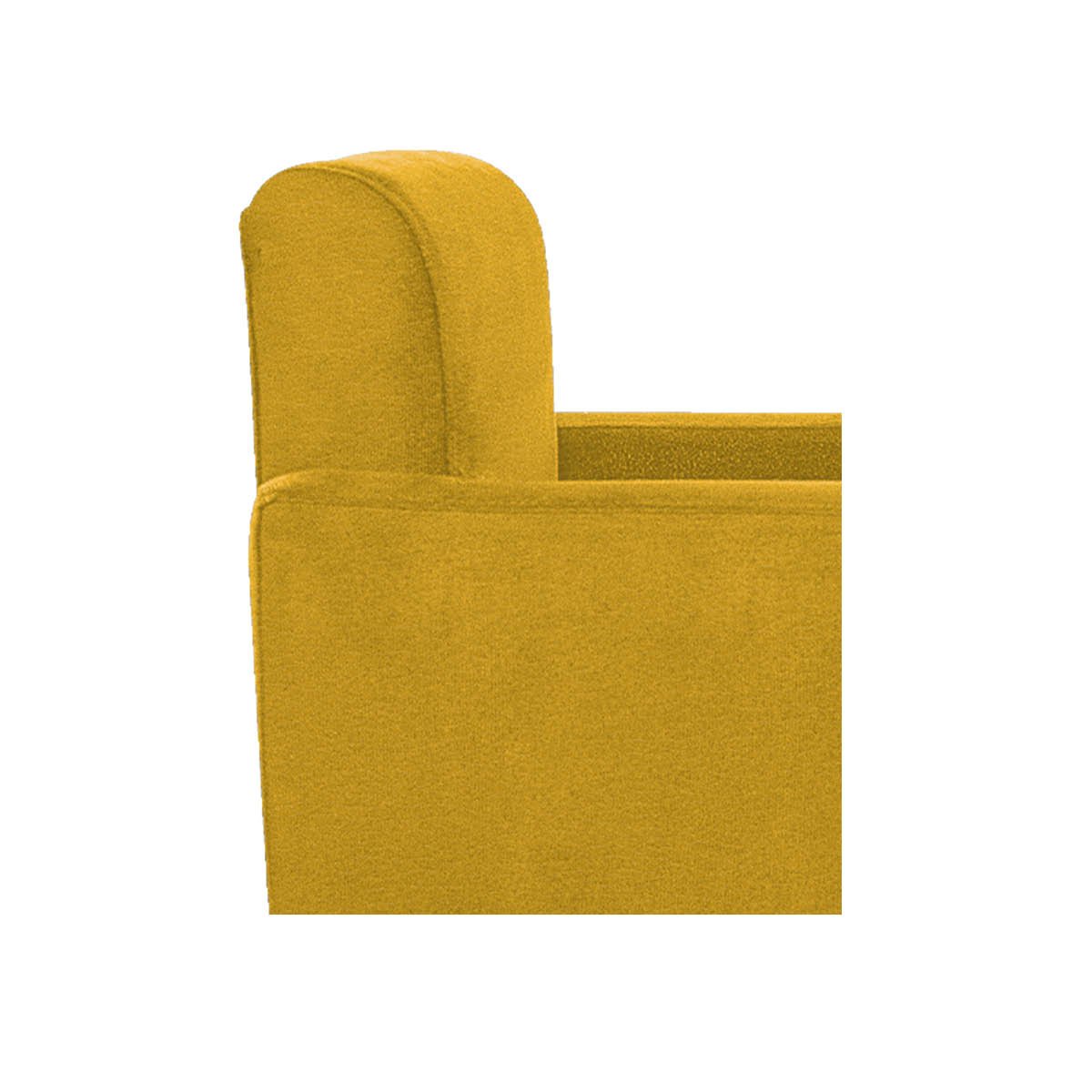 Poltrona Decorativa Bellinha Base de Ferro Bronze Corano Amarelo - Amarena Móveis - 6
