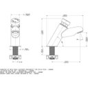 Ver imagem 2 de Torneira para Banheiro de Mesa Docol Pressmatic 110 1/2"