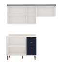 Ver imagem 4 de Armário de Cozinha Genialflex Flora Branco Azul