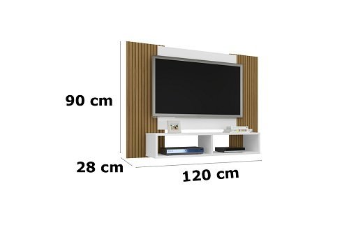 Painel Navi Branco Ripado – Bechara Móveis - 3