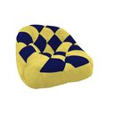 Ver imagem 2 de Kit 02 Poltrona Paloma Escritório Sala Pé Plástico Suede Amarelo e Suede Azul Marinho - Dominic Deco