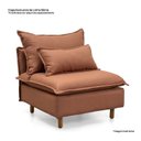 Ver imagem 4 de Capas Sofá Sôma com Encosto CabeCasa MadeiraOriginals Marrom/Mocha Mousse