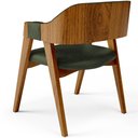 Ver imagem 7 de Kit 02 Cadeiras para Sala de Jantar e Estar Living Estofada Suran L02 Couríssimo Verde Musgo - Lyam