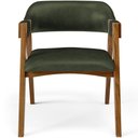 Ver imagem 3 de Kit 02 Cadeiras para Sala de Jantar e Estar Living Estofada Suran L02 Couríssimo Verde Musgo - Lyam