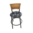 Ver imagem 3 de Kit 2 Banquetas Baixa de Cozinha Encosto Junco