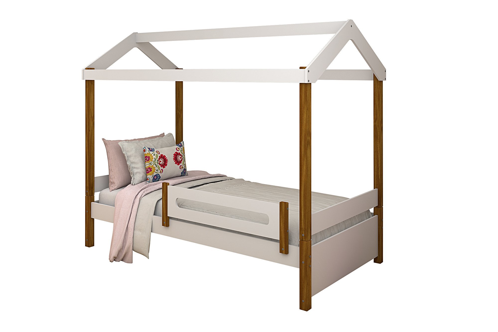 Cama Solteiro Eliz Design Montessoriano com Led e Auxiliar - 4