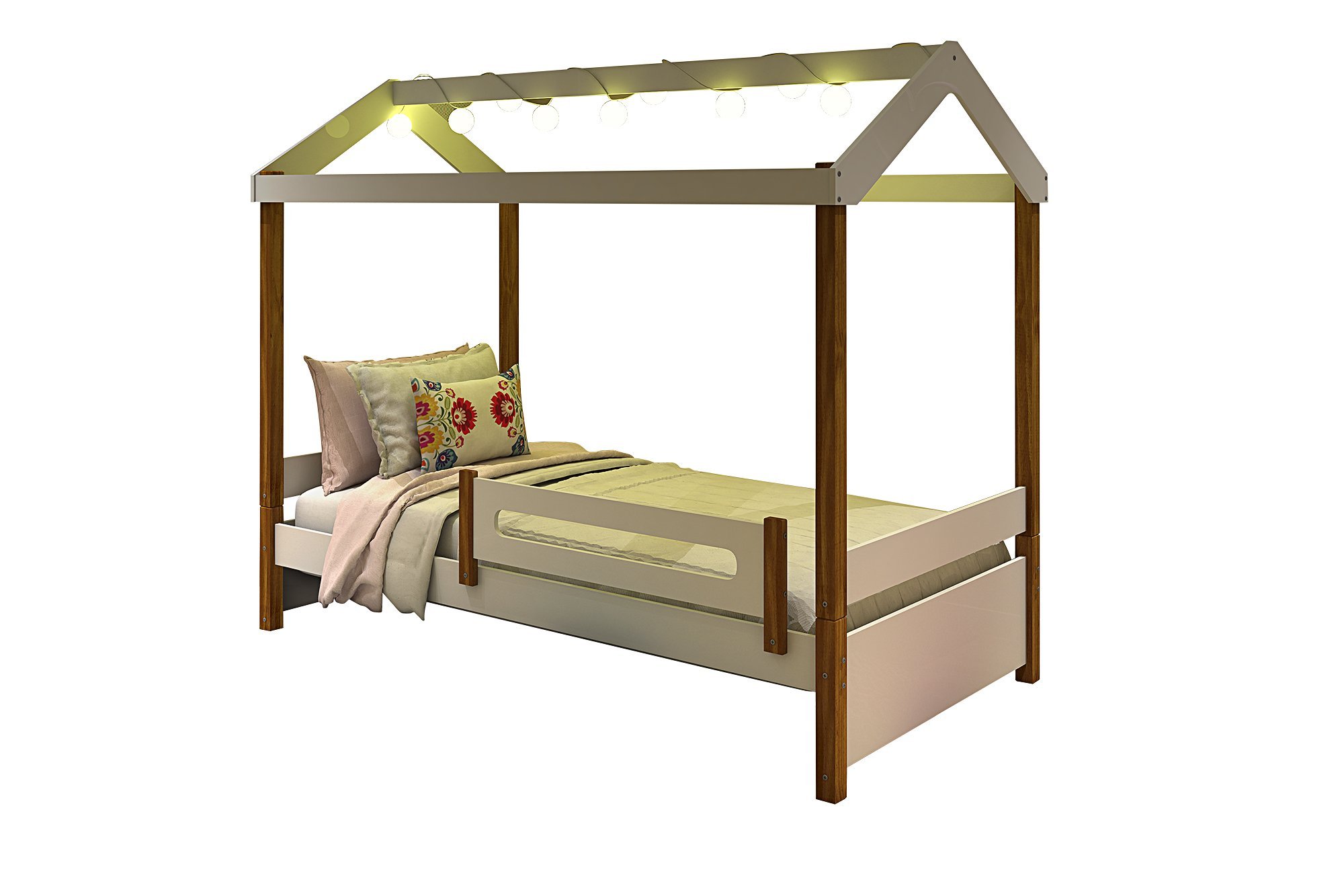 Cama Solteiro Eliz Design Montessoriano com Led e Auxiliar - 2