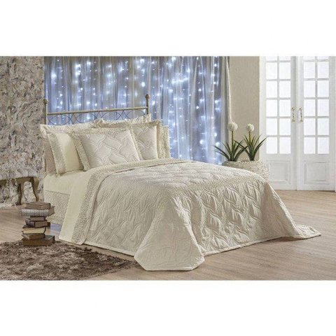 Cobre Leito Casal Queen Royalle 07 Peças Percal Microfibra - Mocassim