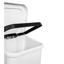 Ver imagem 2 de Lixeira 50l Retangular C- Pedal Branca Lar Plasticos 13241