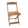 Cadeira de Madeira Dobrável P/ Bar e Restaurante Madeira Maciça Natural Crú - 1