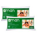 Ver imagem 1 de Travesseiro Fibras Siliconadas Aman Corpo Inteiro Kit C/ 2 Un 50x130 - Ortobom