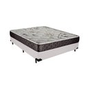 Ver imagem 1 de Cama Box Casal Colchão Gold Espuma D33 Acolchões + Box Sintético 54x138x188:Branco